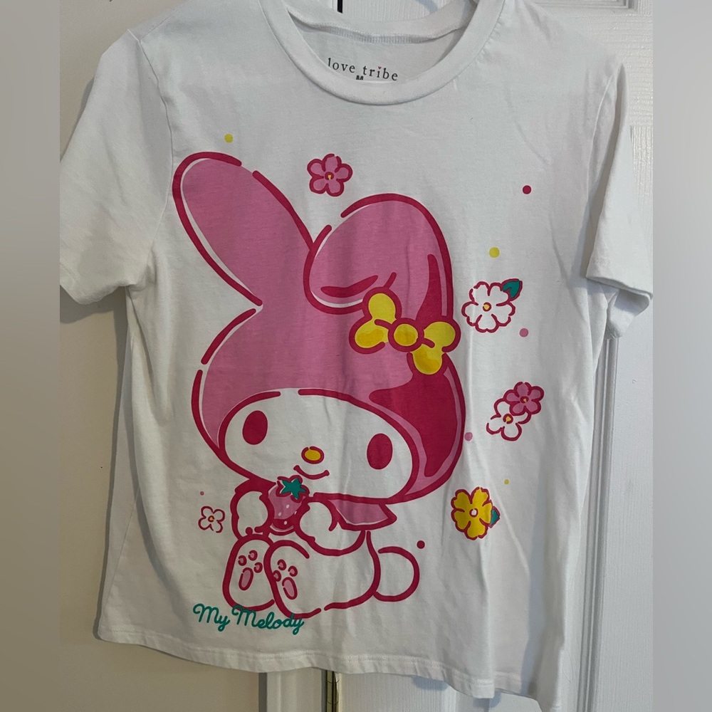 Love Tribe My Melody T-Shirt - White and Pink
